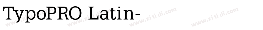TypoPRO Latin字体转换